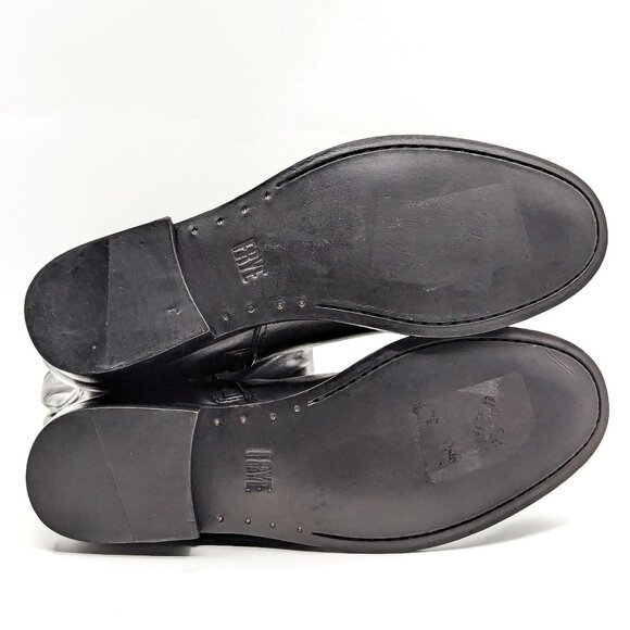 Frye Wmn Melissa Button Zipper Black Leather Equestrian Riding Tall Boots sz 8.5 - Picture 9 of 11